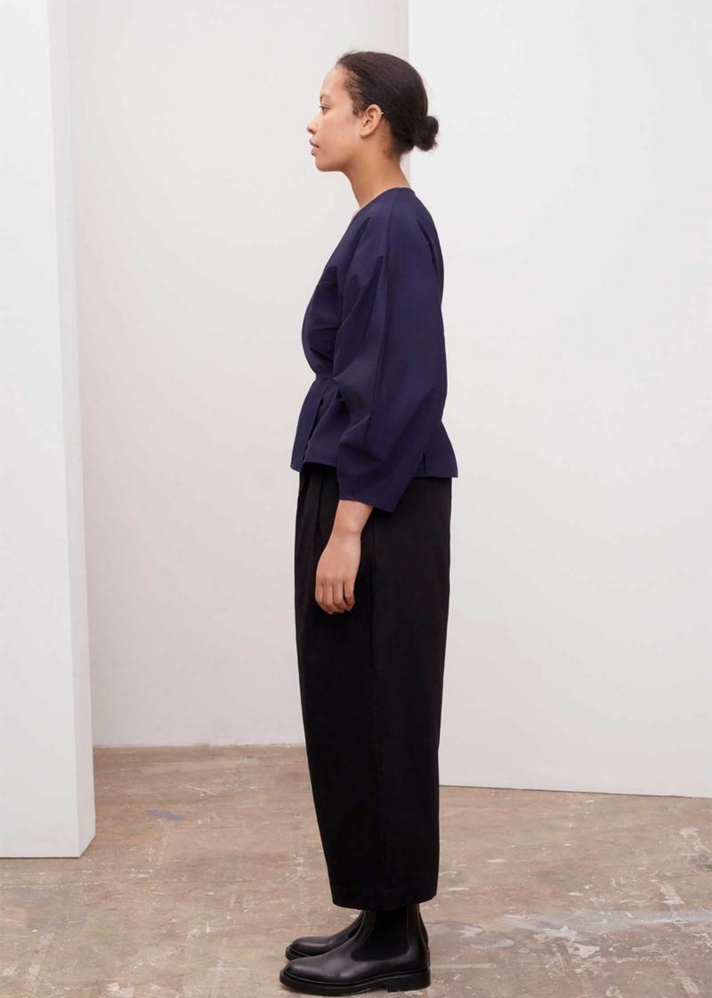 Sculptured wrap top