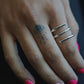 Spiral silver ring