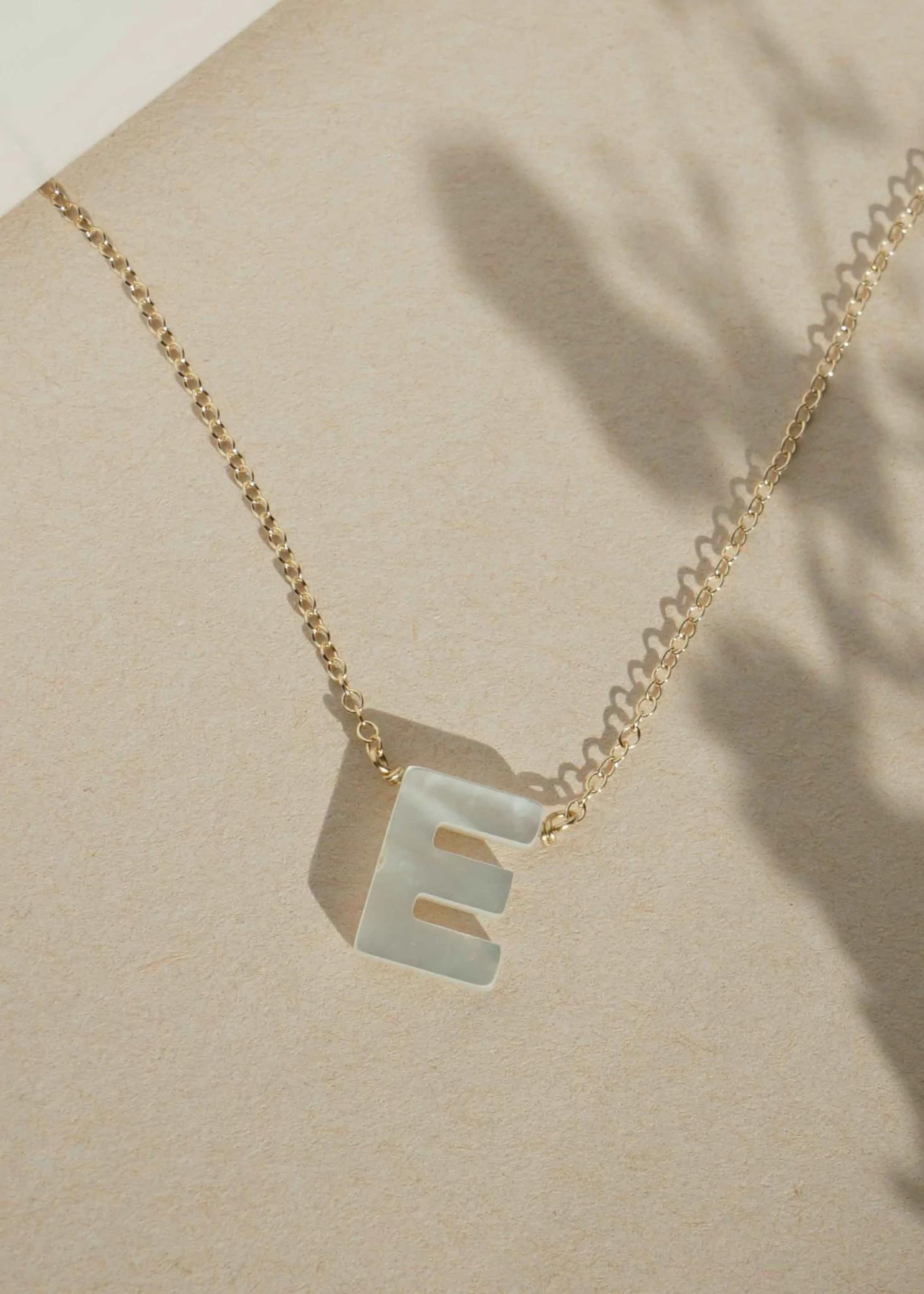 Dawn initial necklace