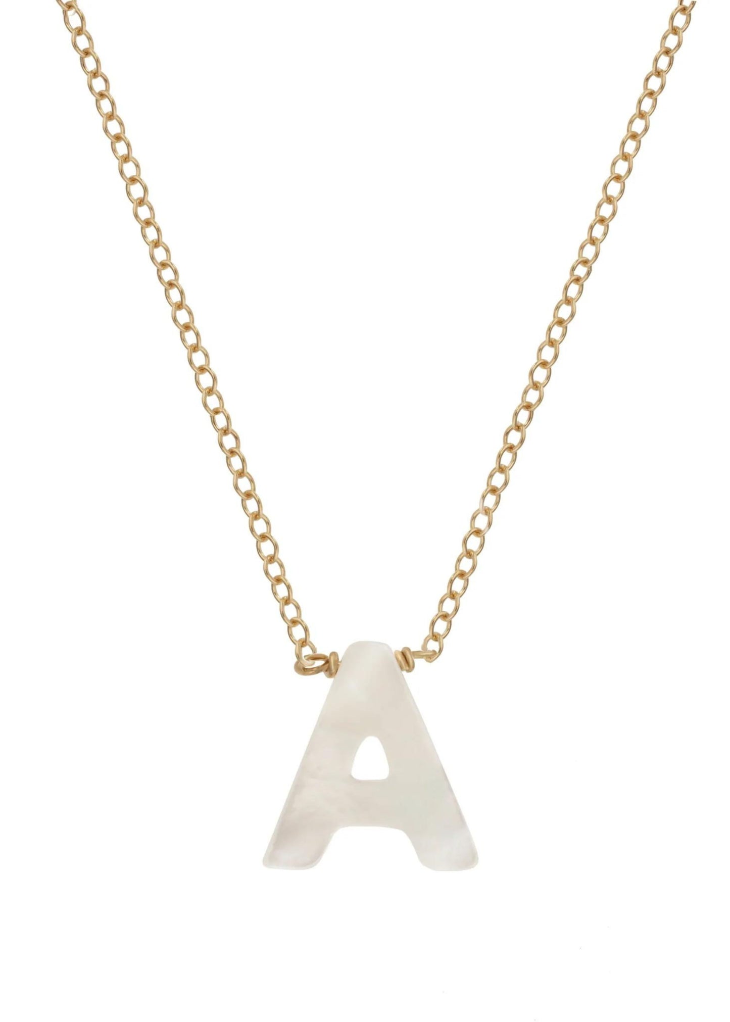 Dawn initial necklace