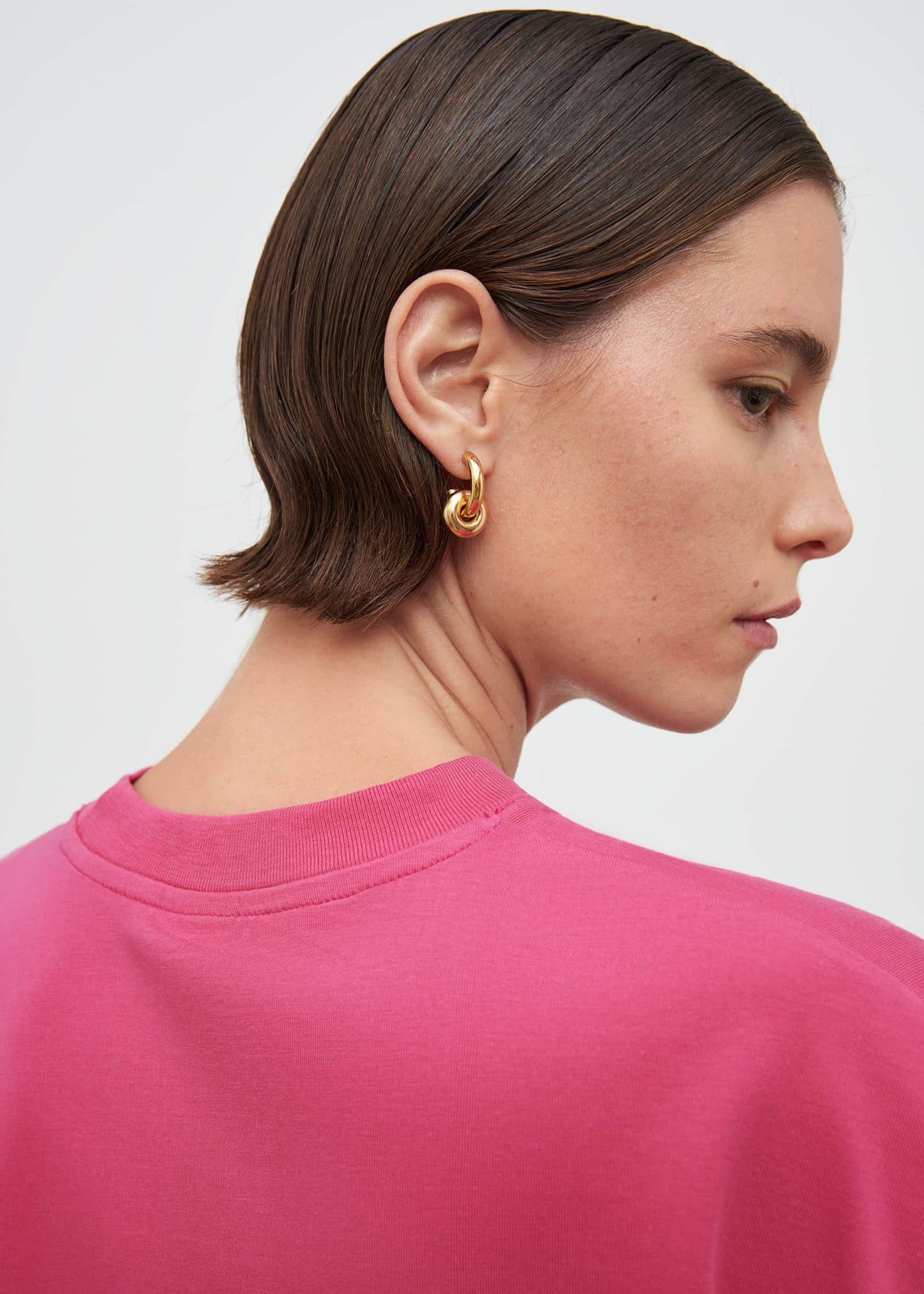 Oversized boxy tee, fuchsia