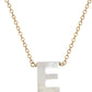 Dawn initial necklace