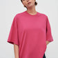 Oversized boxy tee, fuchsia