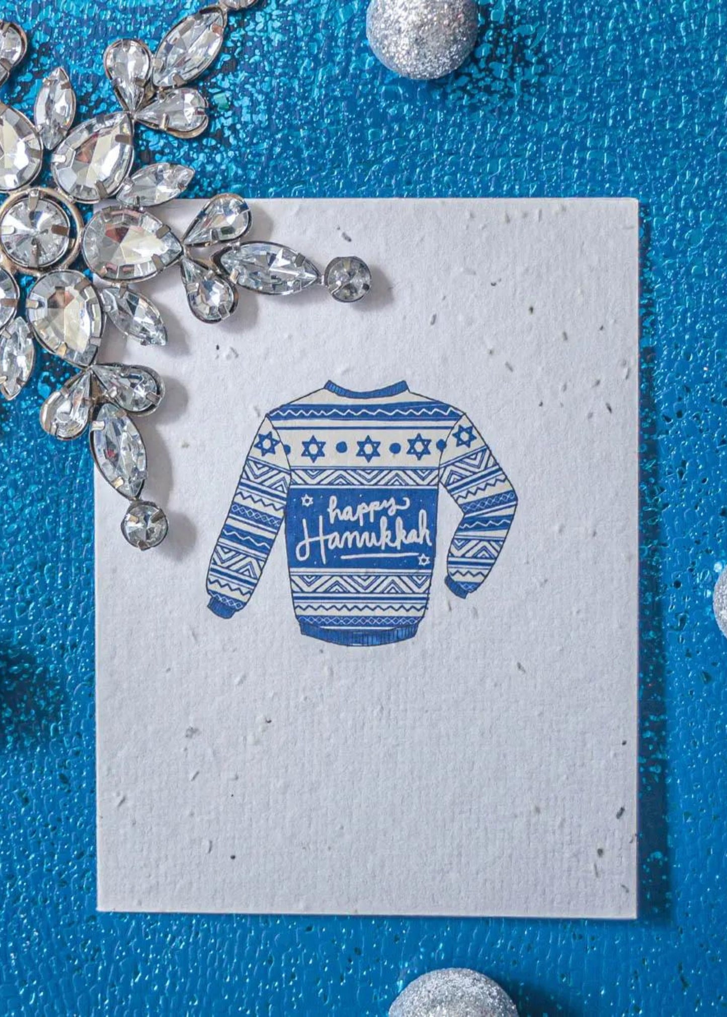 Plantable Hanukkah sweater card