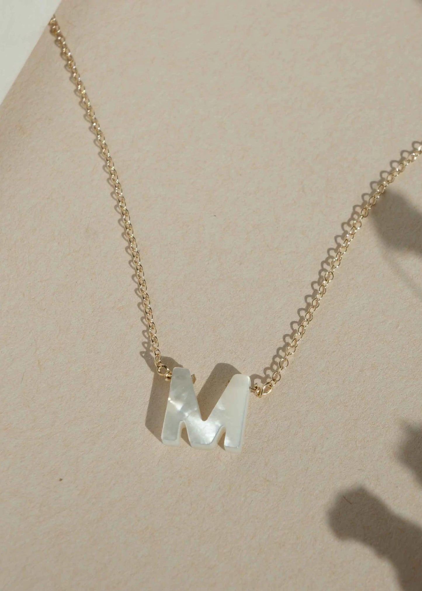 Dawn initial necklace