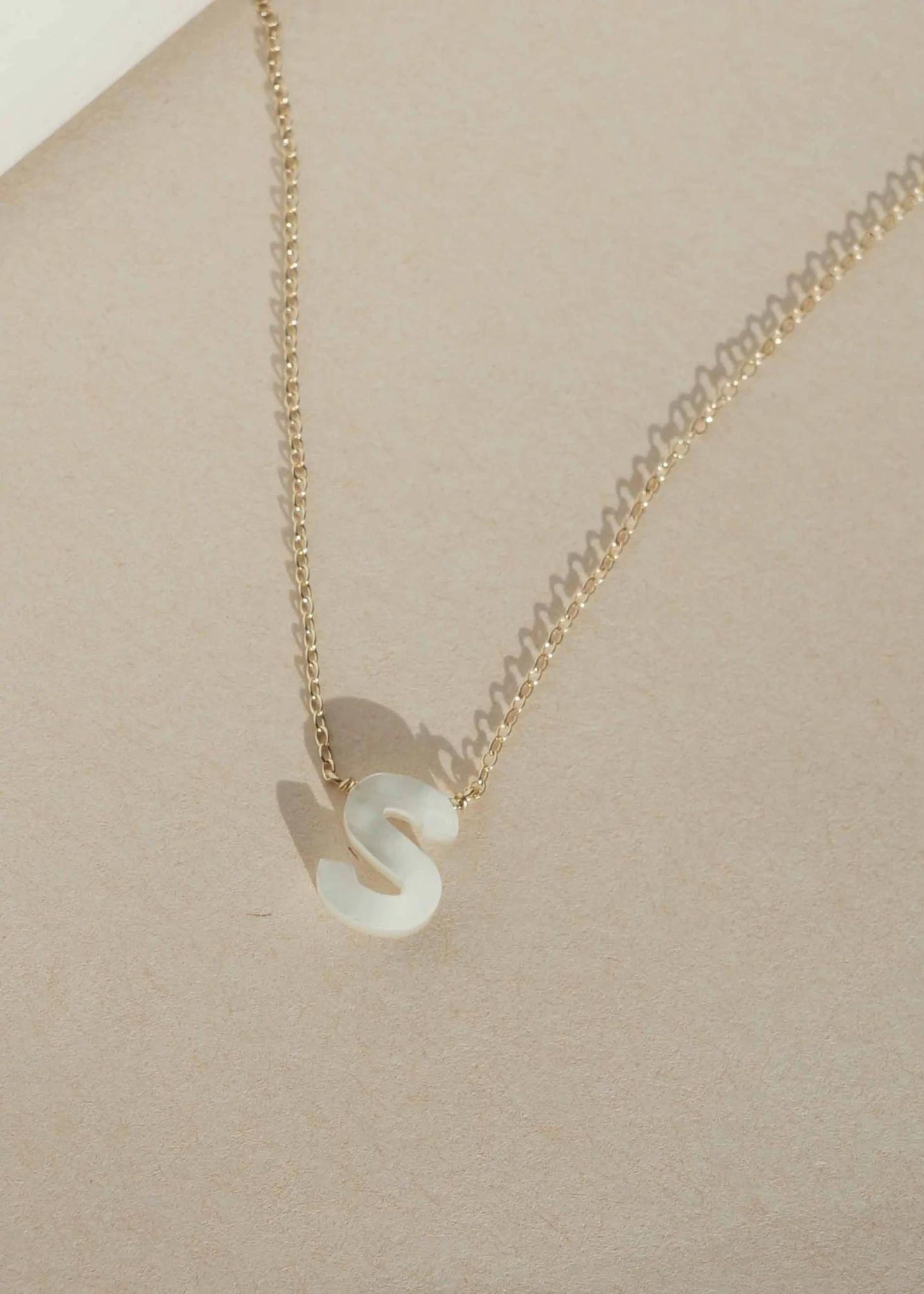 Dawn initial necklace