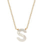 Dawn initial necklace
