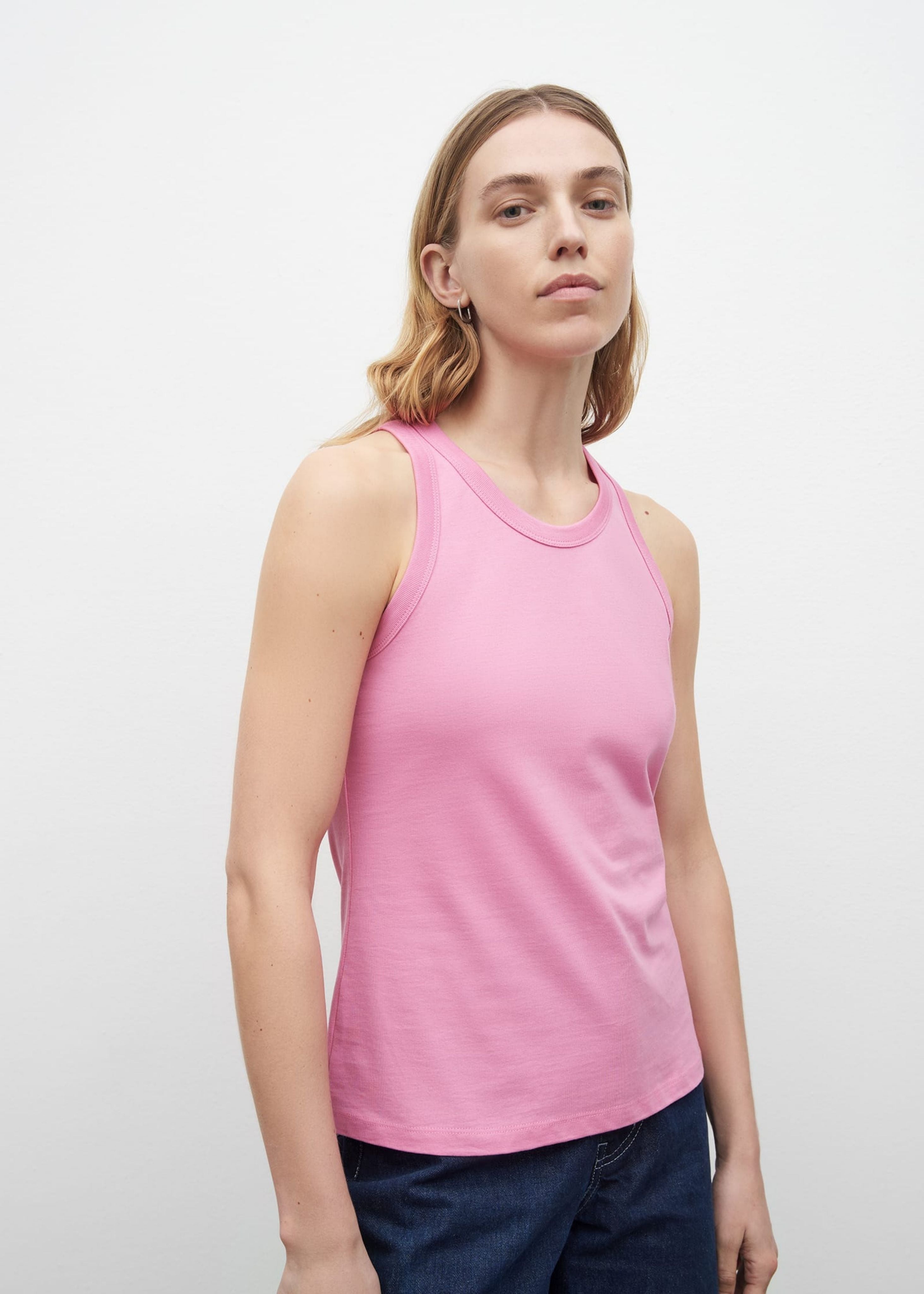 Racer back singlet, peony
