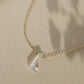Dawn initial necklace
