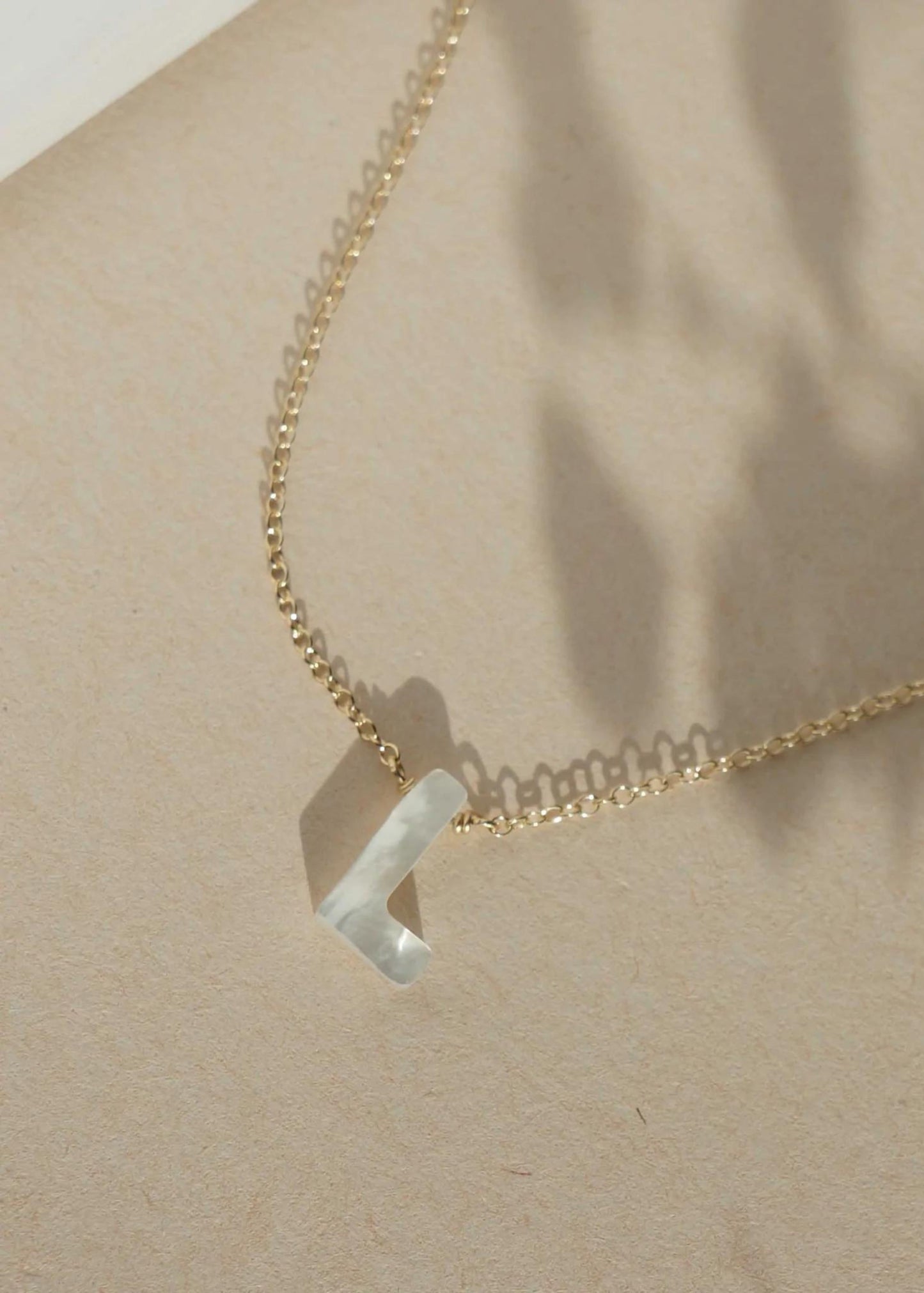 Dawn initial necklace