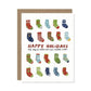 Plantable holiday socks card