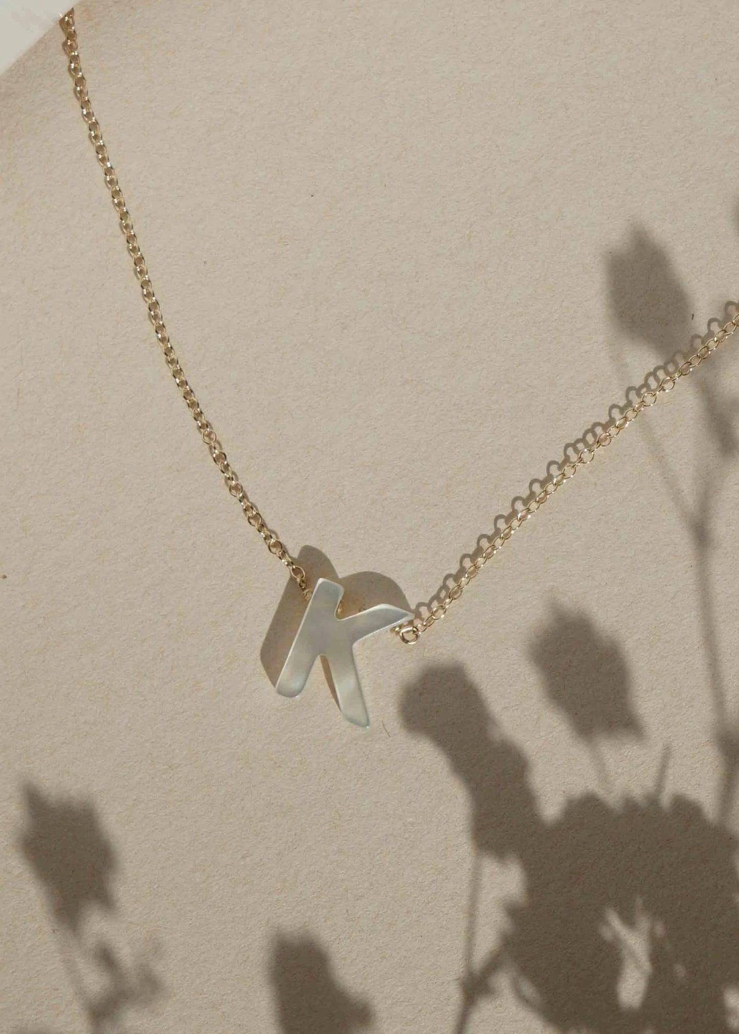 Dawn initial necklace