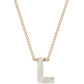 Dawn initial necklace