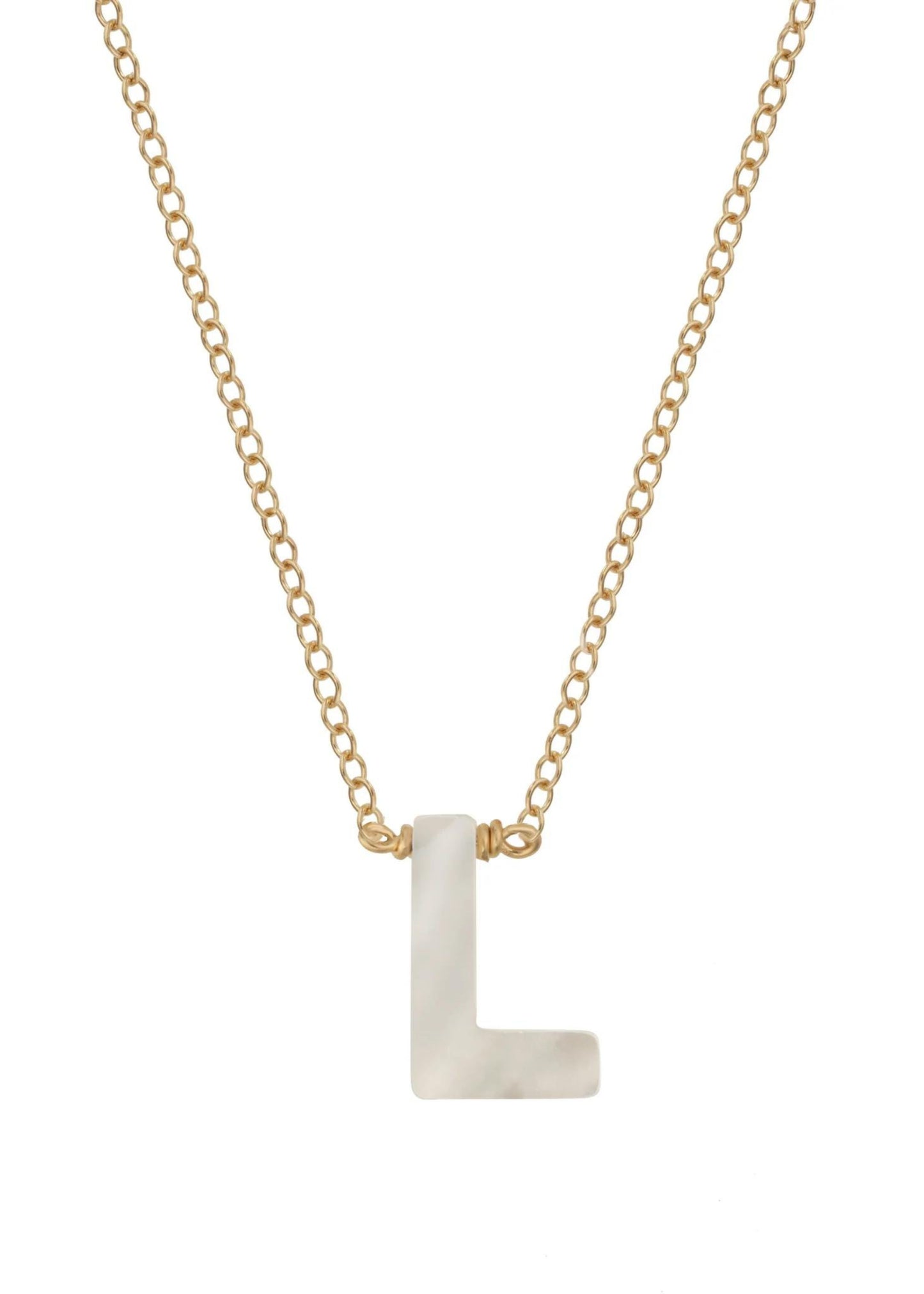 Dawn initial necklace
