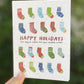 Plantable holiday socks card