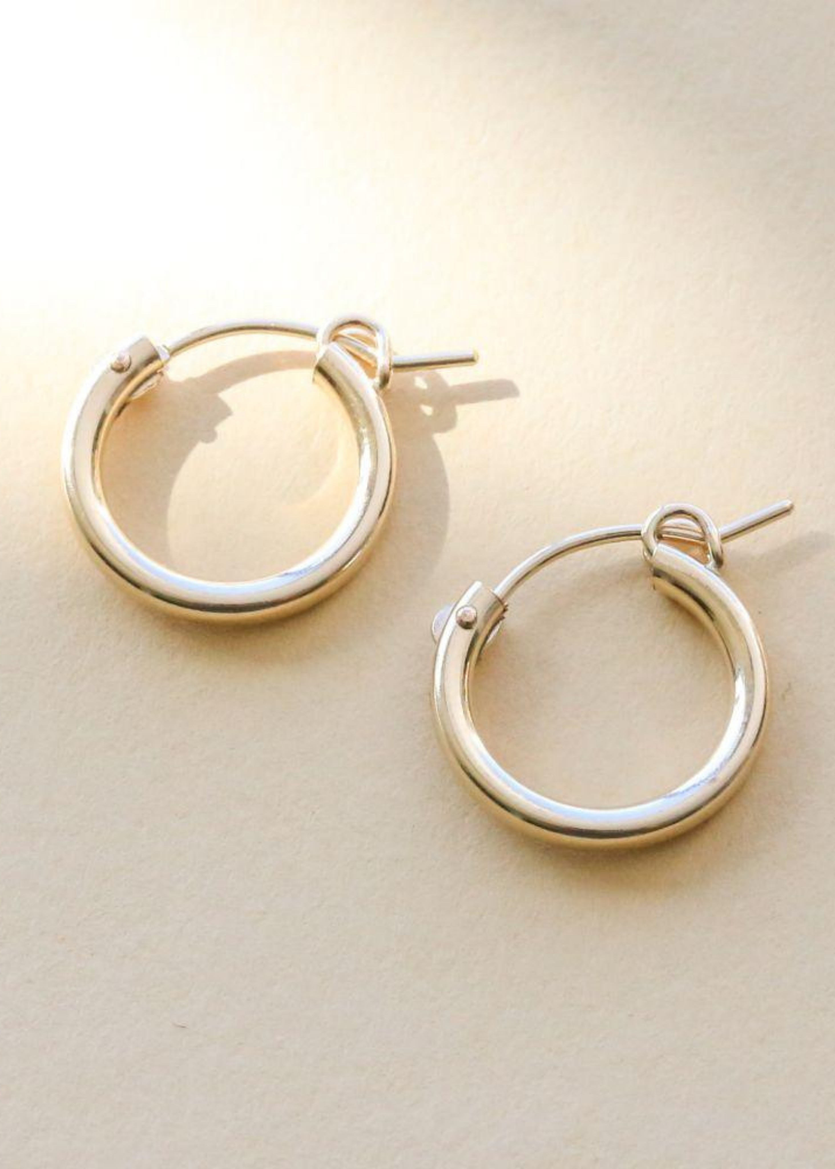 Sydney hoop earrings, 15mm