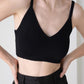 Knitwear bralette, black