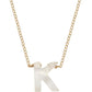 Dawn initial necklace