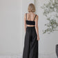 Knitwear bralette, black