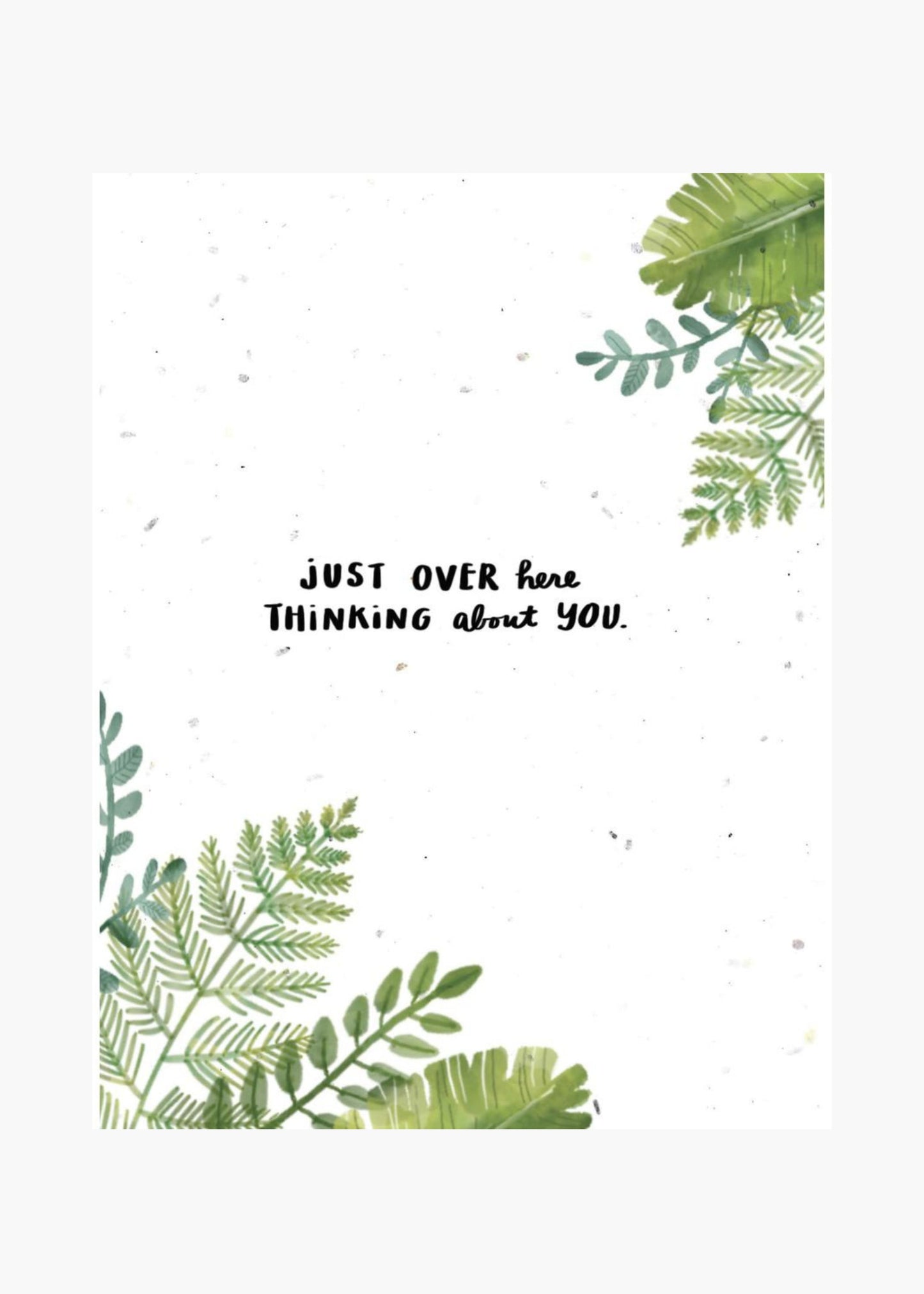 Plantable thinking about you card
