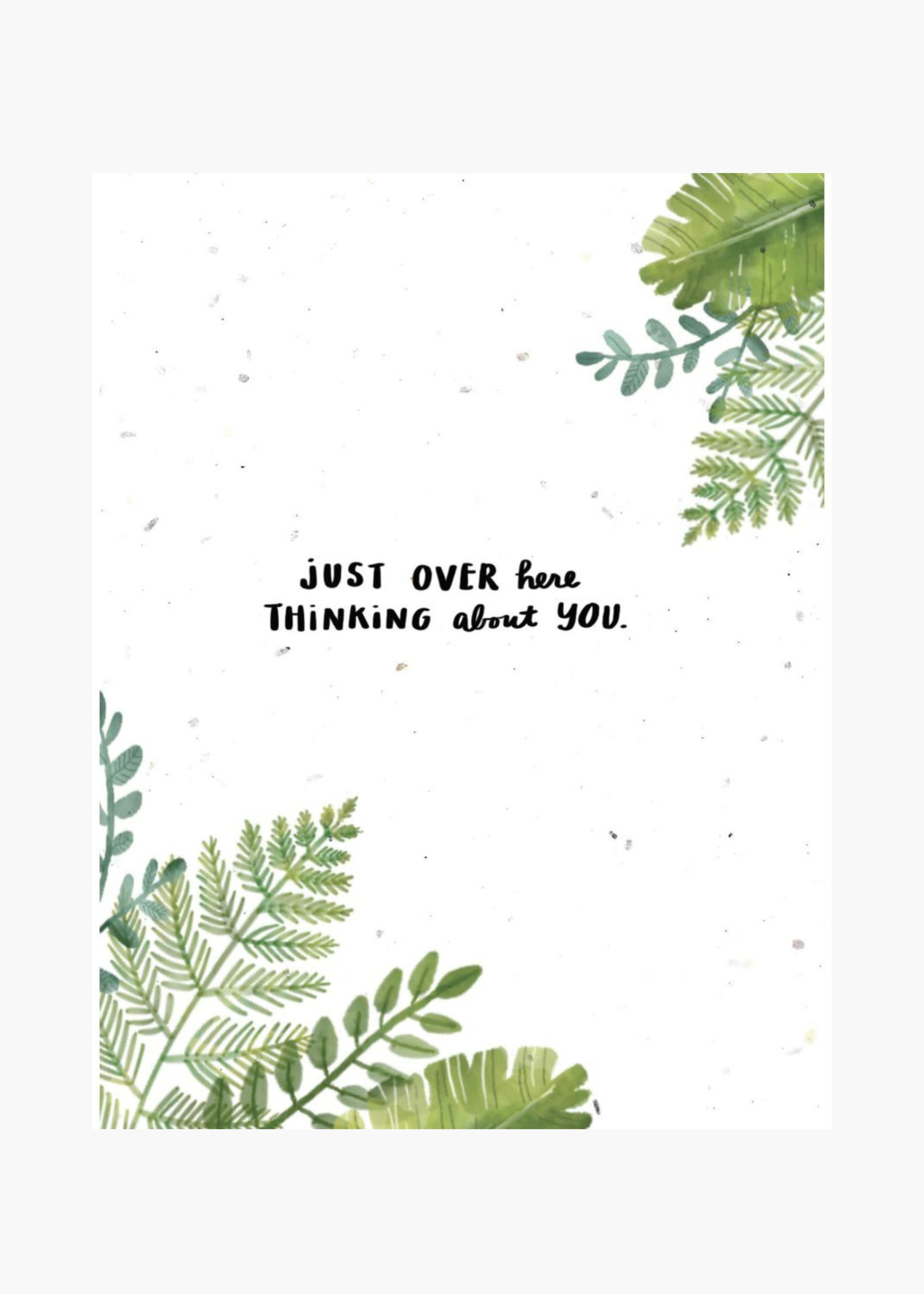 Plantable thinking about you card