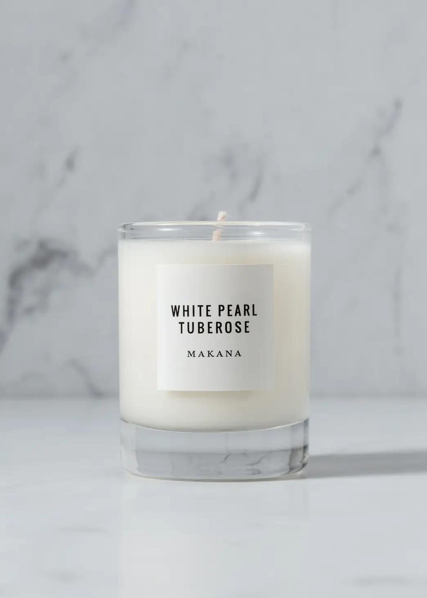 White pearl tuberose candle, petite