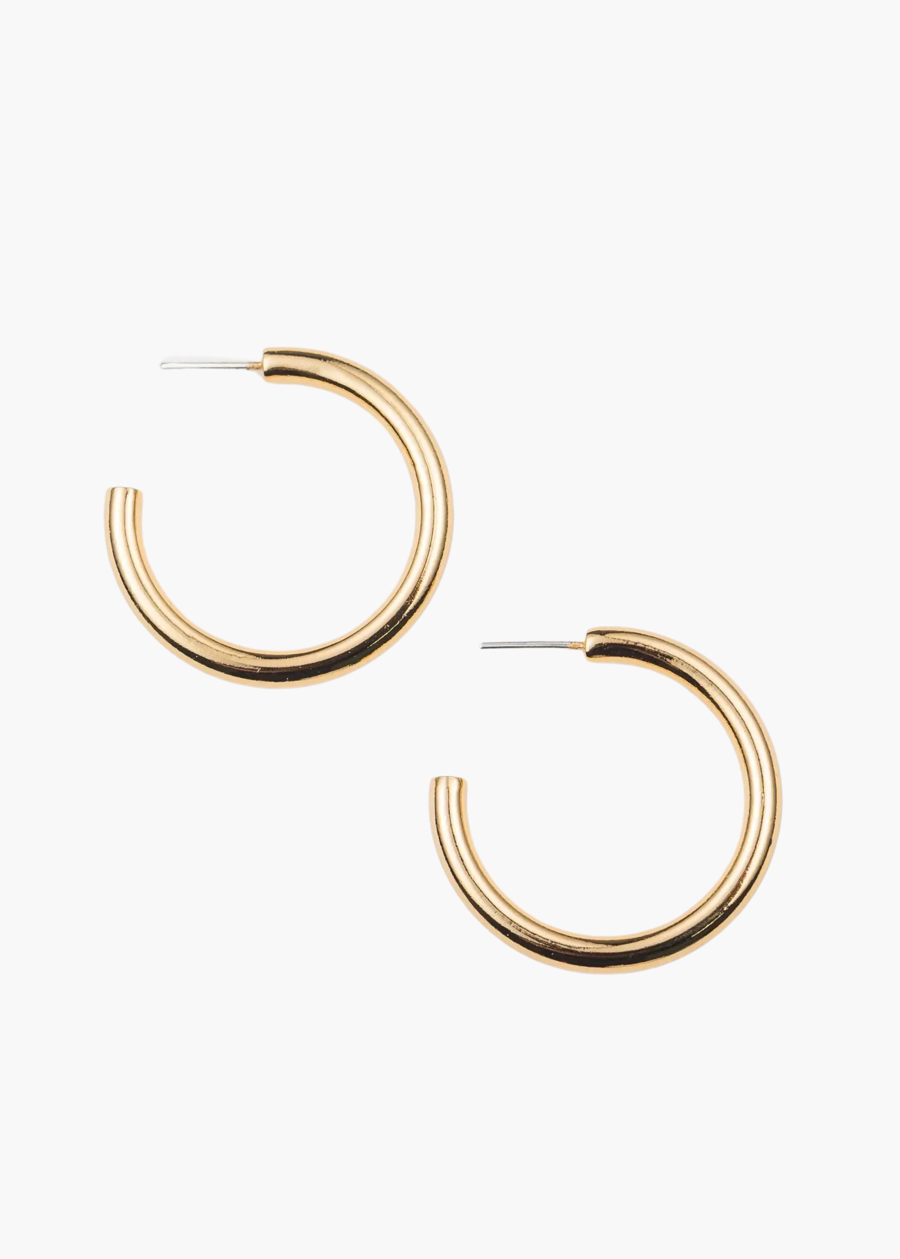 Chunky tube hoops, medium