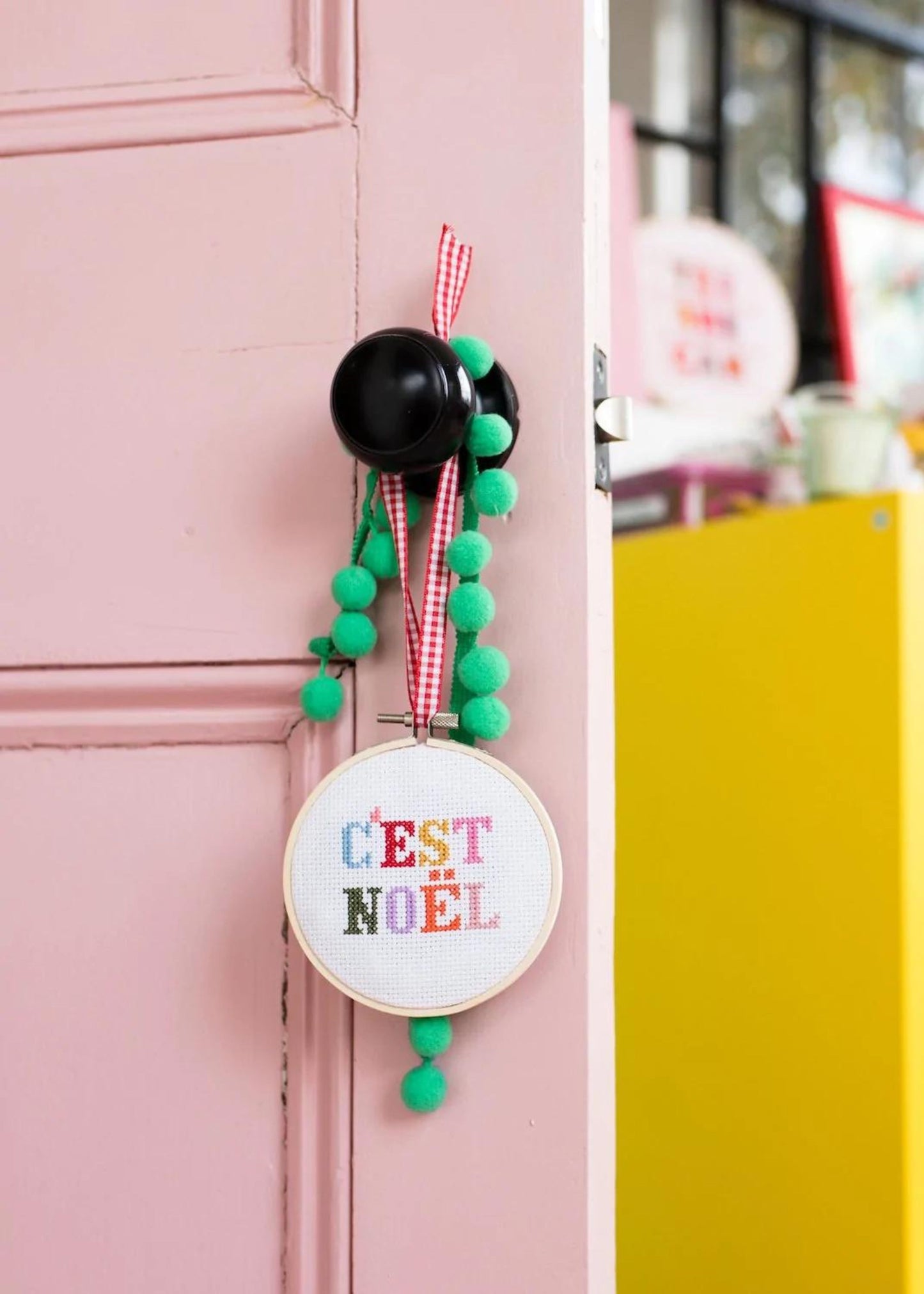 Cross stitch kit, c'est noel