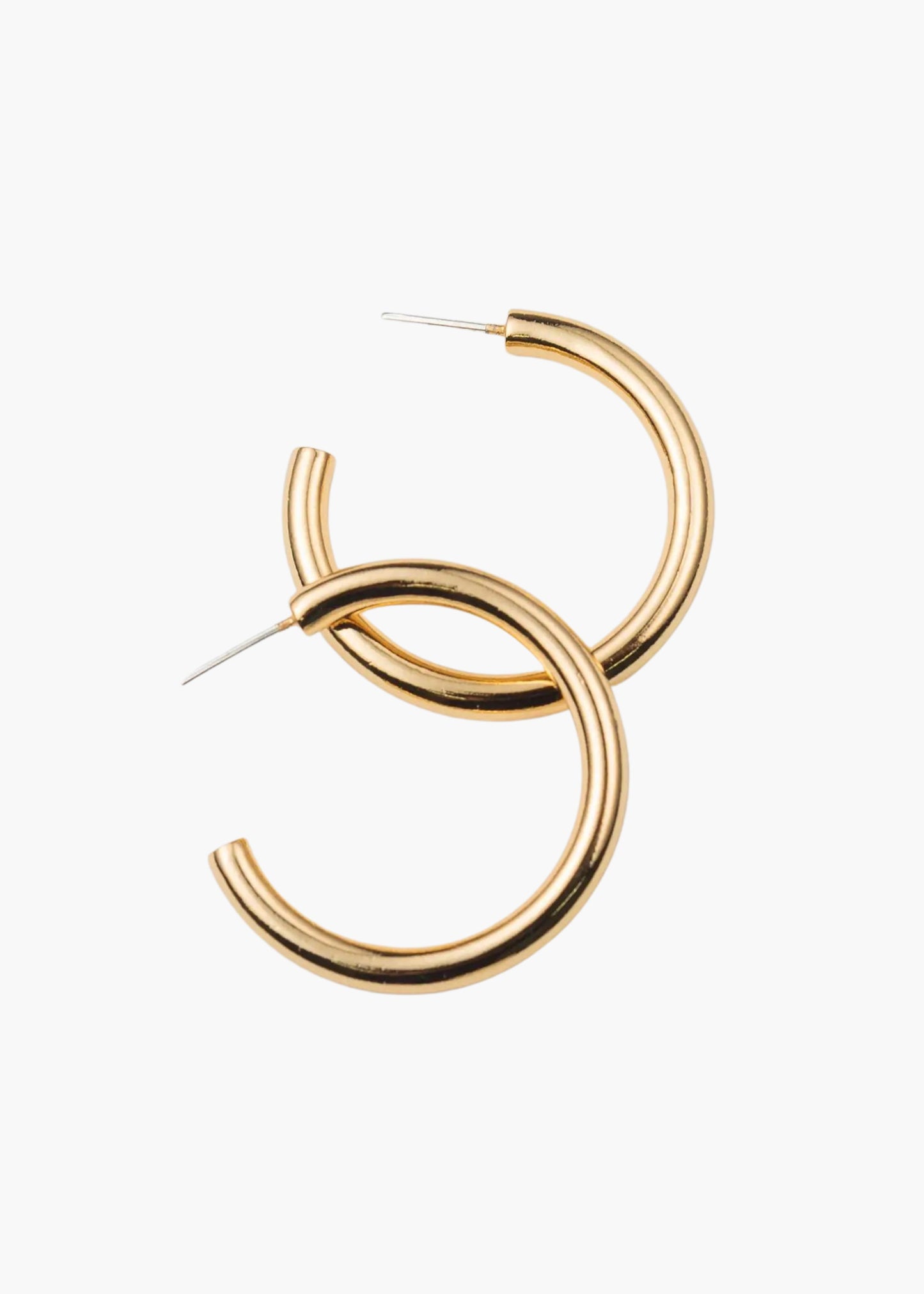 Chunky tube hoops, medium