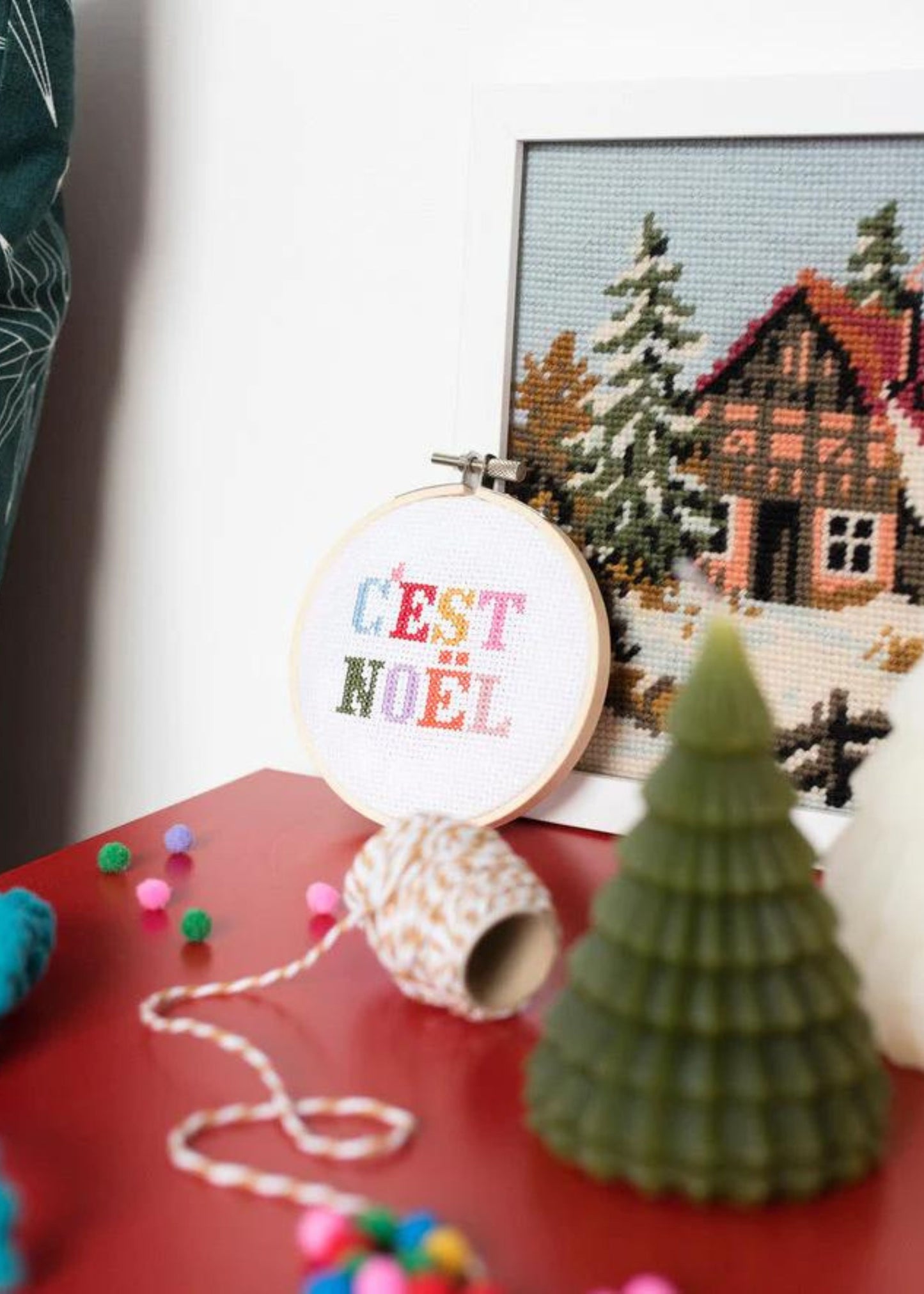 Cross stitch kit, c'est noel