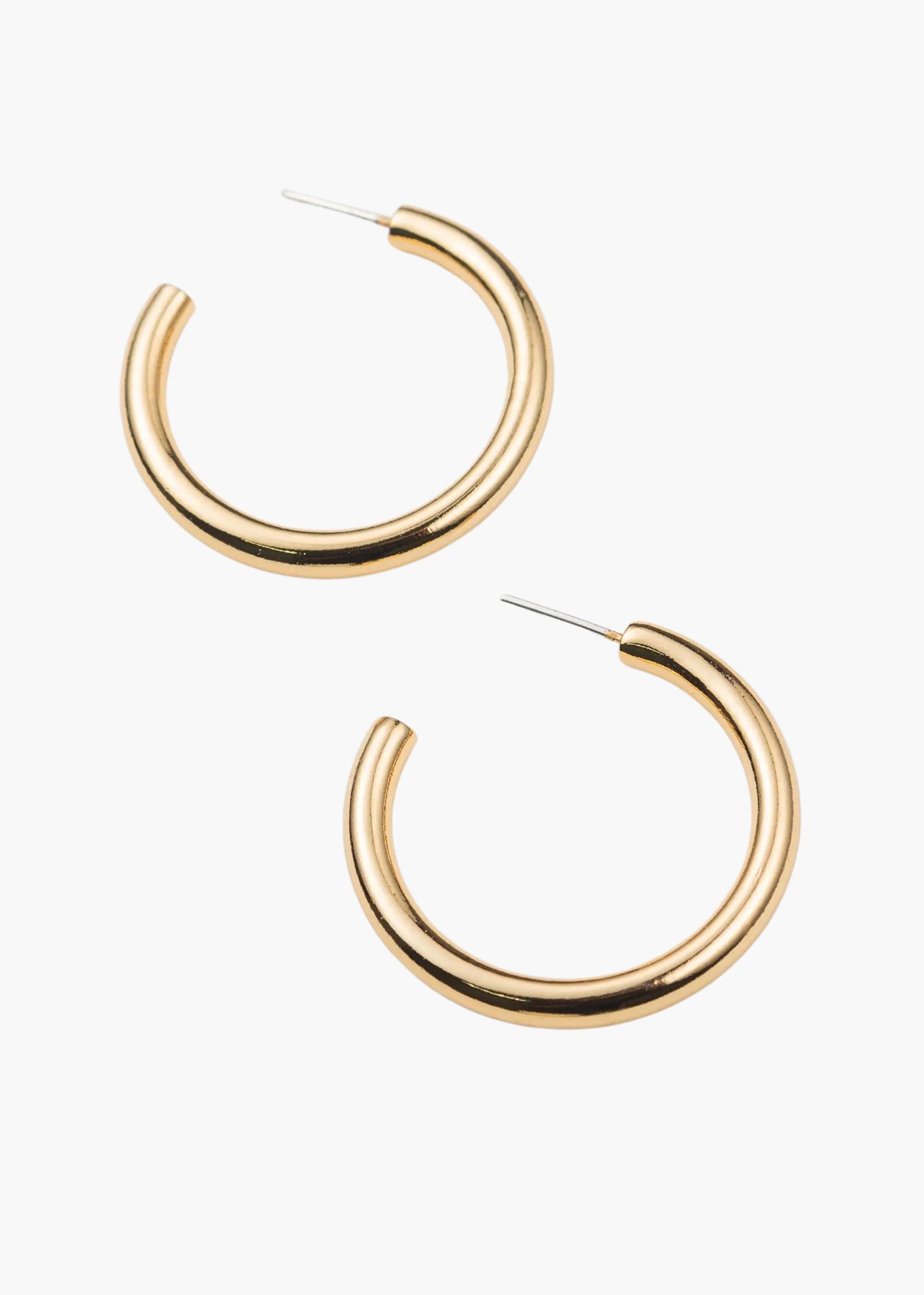 Chunky tube hoops, medium