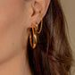 Chunky tube hoops, medium
