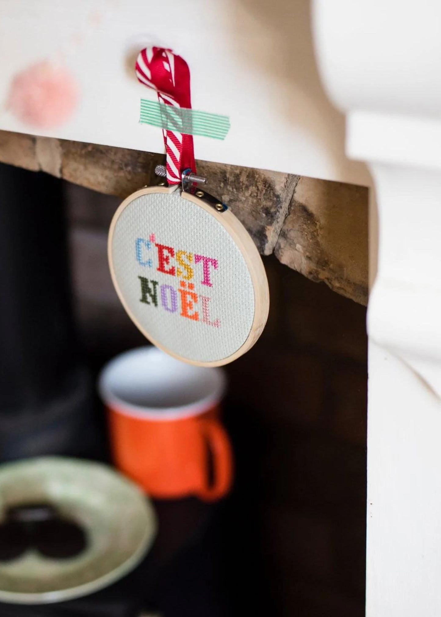 Cross stitch kit, c'est noel