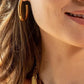 Chunky tube hoops, medium