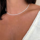 Baby pearl collar necklace