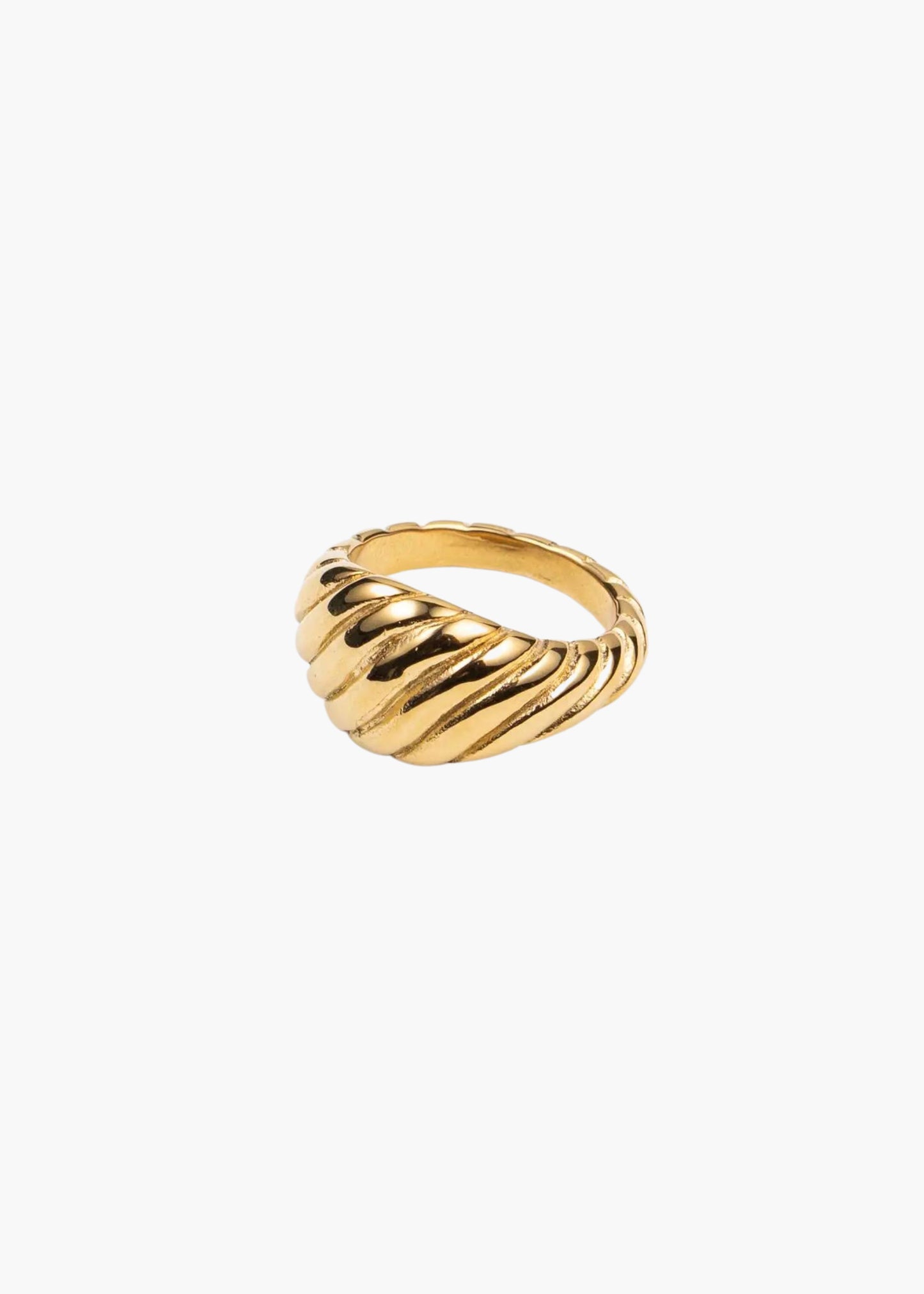 Chunky twisted ring