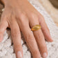 Chunky twisted ring