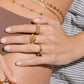 Chunky twisted ring