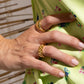 Chunky twisted ring