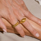 Chunky twisted ring