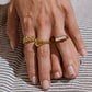 Chunky twisted ring