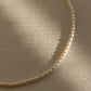 Baby pearl collar necklace