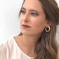 Pin up hoops, marbled tortoise and cream