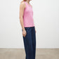 Racer back singlet, peony