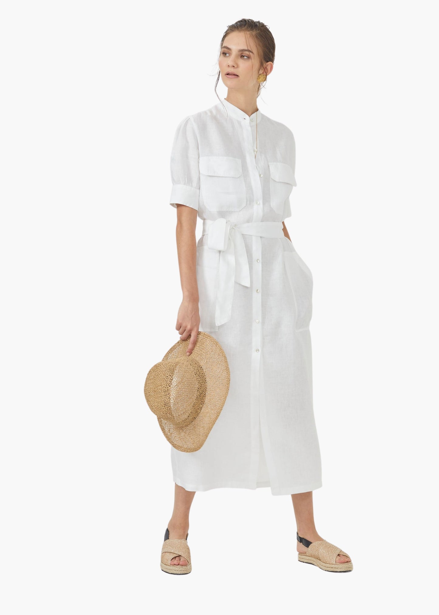 Safari dress, white