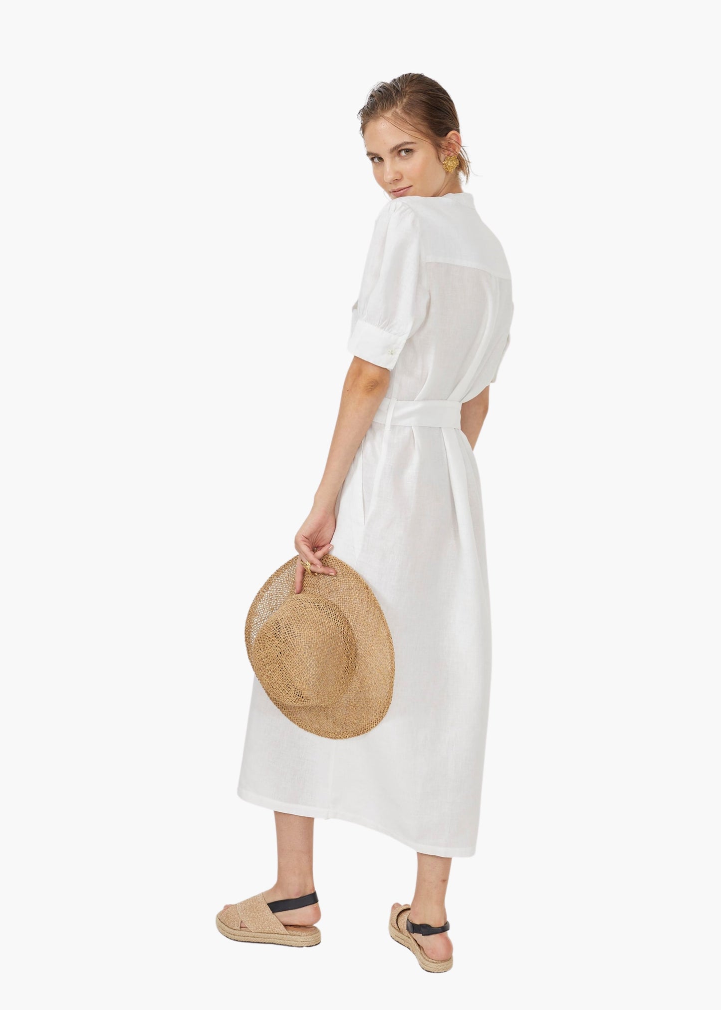 Safari dress, white