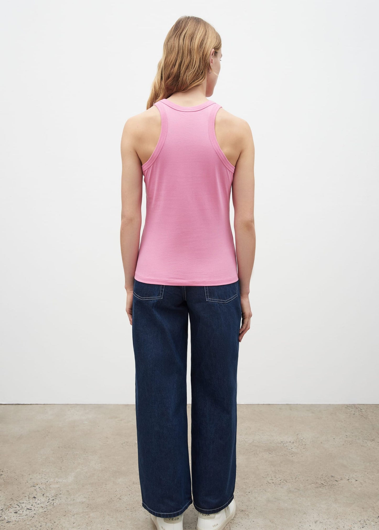 Racer back singlet, peony