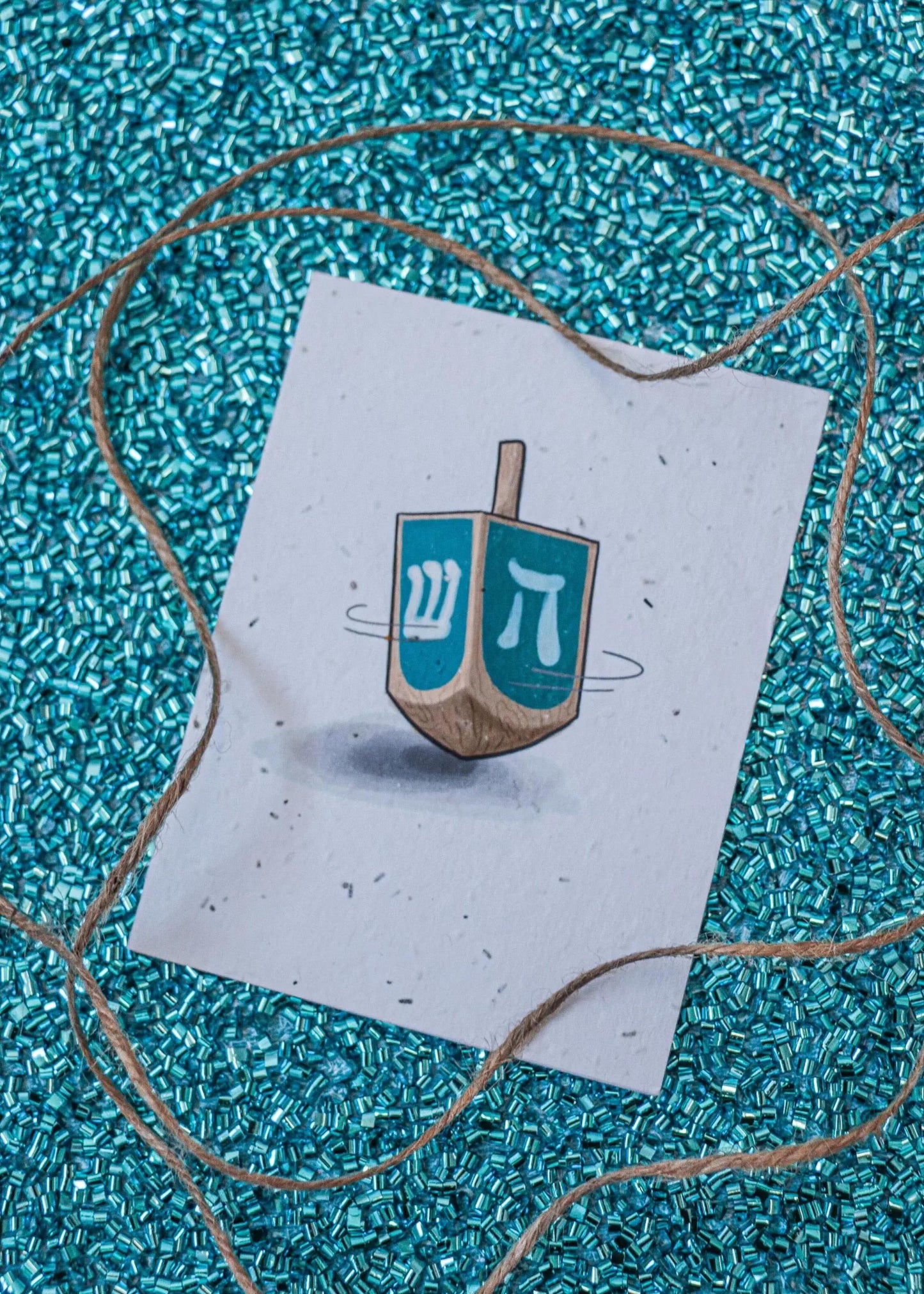 Plantable Dreidel card