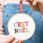 Cross stitch kit, c'est noel