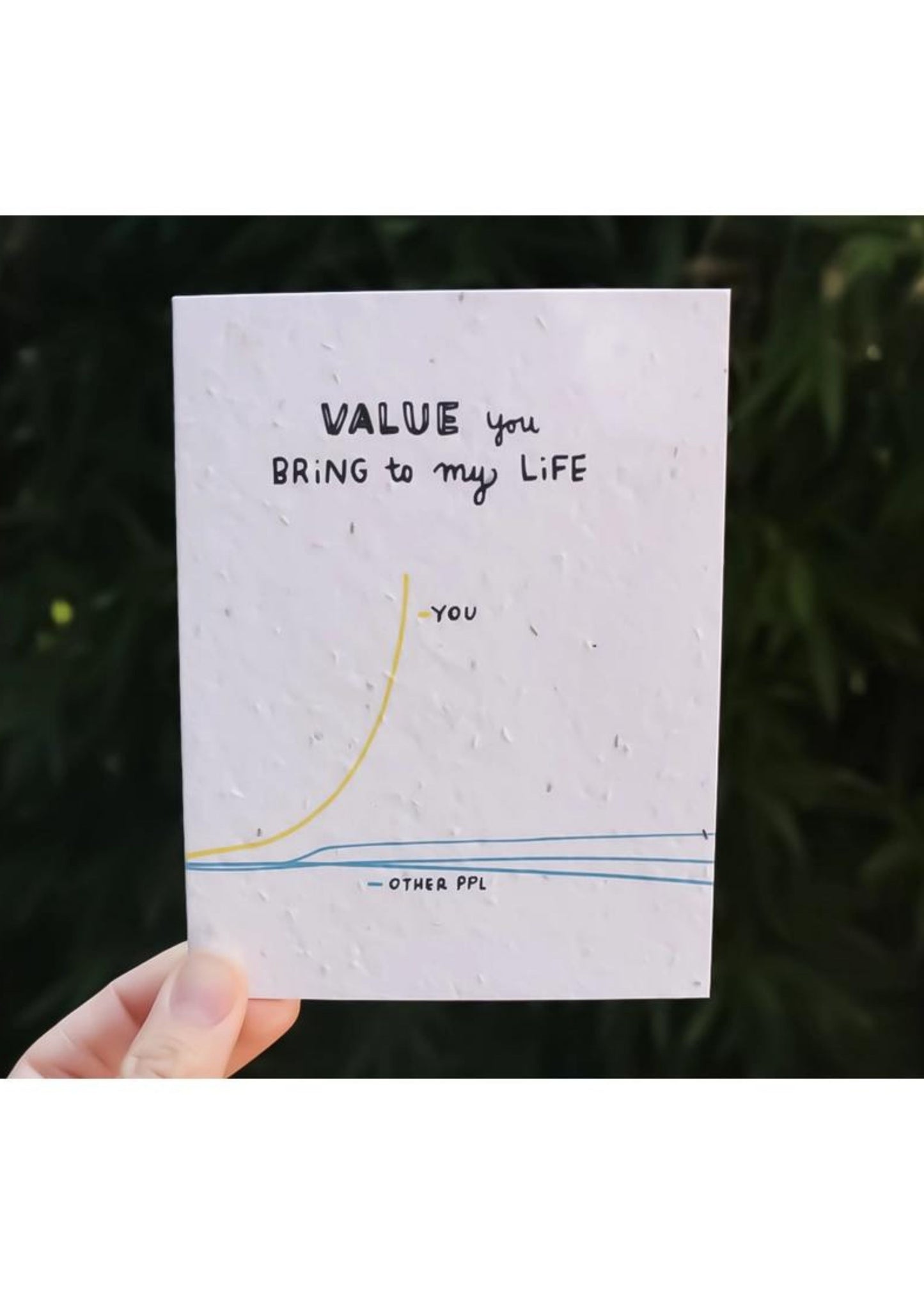 Plantable adore you card